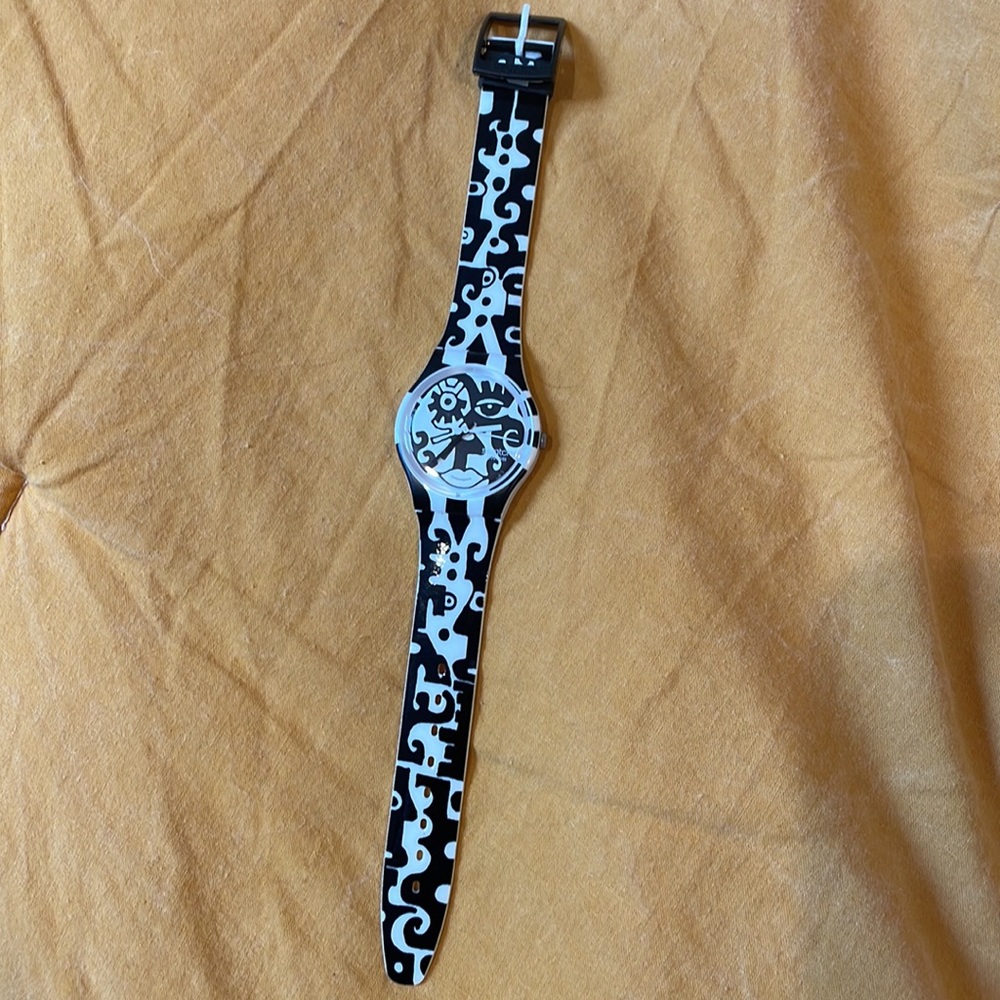 Rare 2009 Vintage Swatch AFTERDARK GZ204 Watch for Her - By Billy The Artist